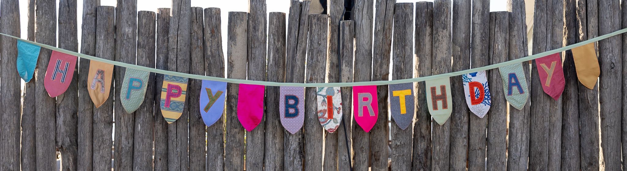 Happy Birthday bunting, classic