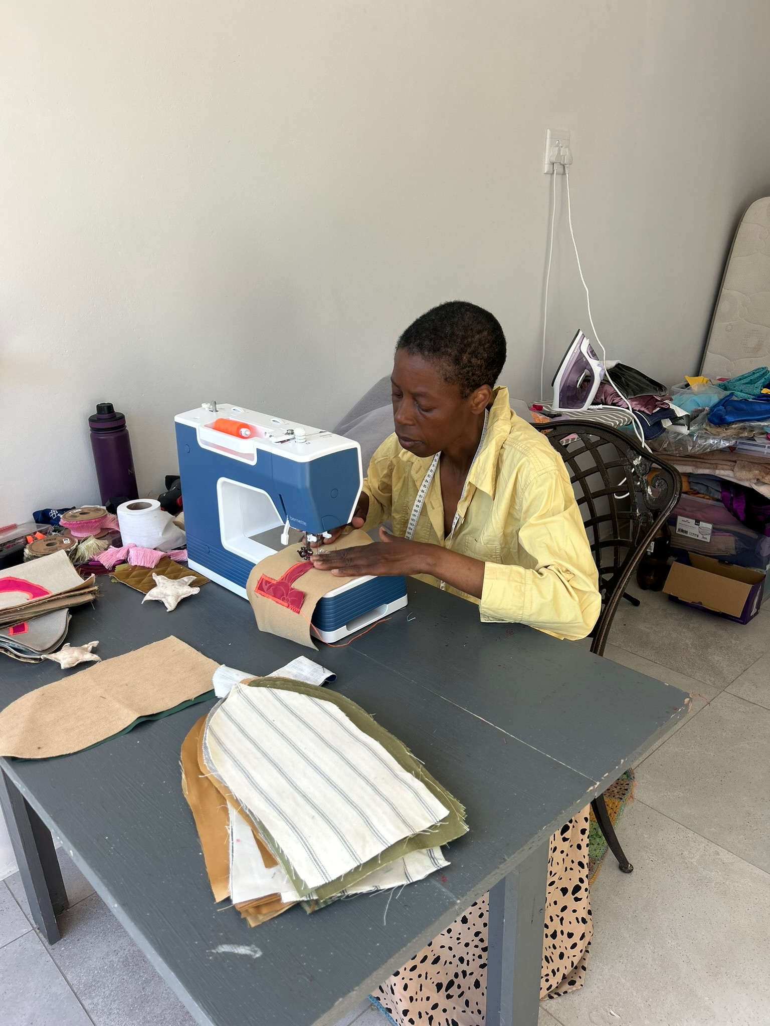 A maker at her sewing machine
