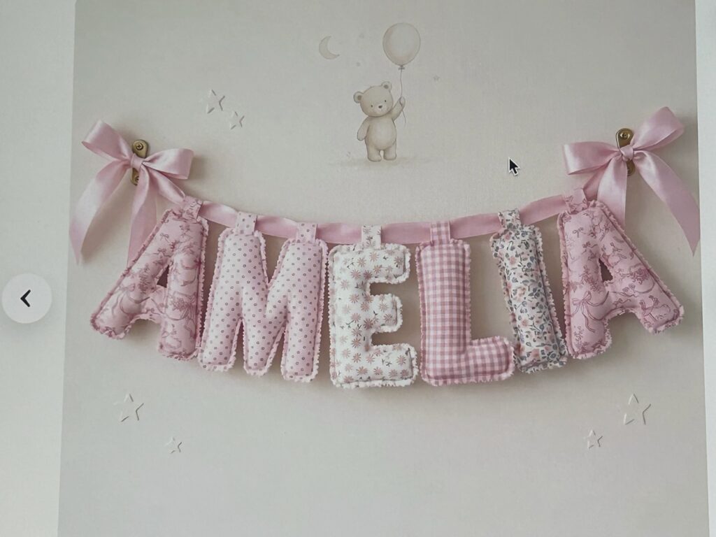 Custom Nursery Name Banner